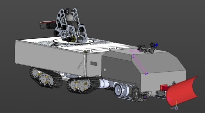    3D-модель робота-пожарного НГТУ. Фото предоставлено пресс-службой НГТУ НЭТИ
