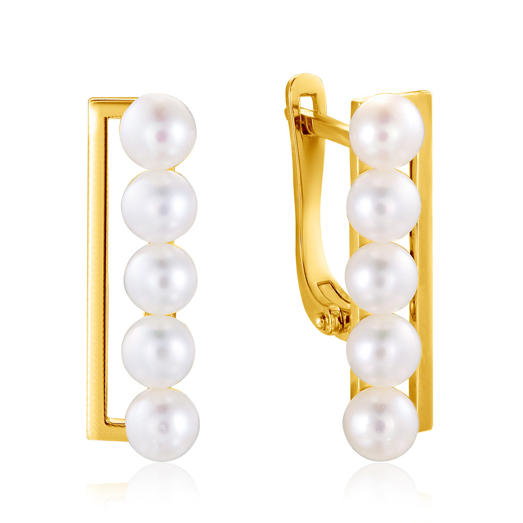 Серьги с жемчугом — подчеркнут утончённость и воздушность образа