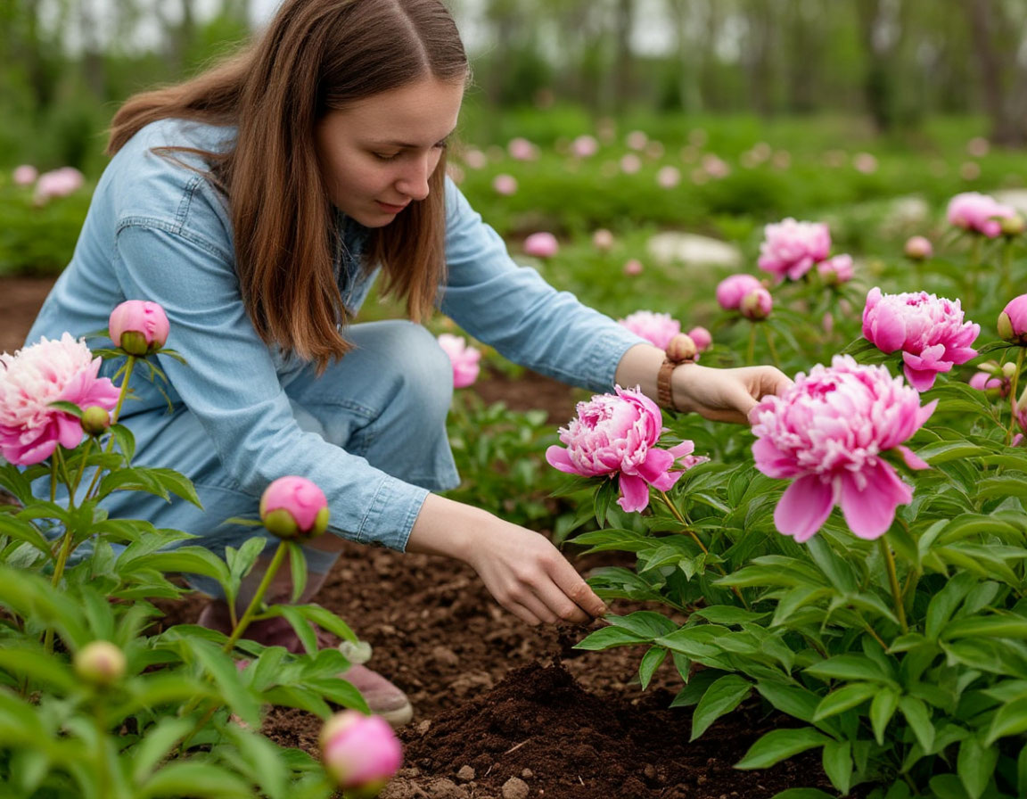 Уход за пионами весной после зимы