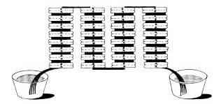 Эксперименты Вольта с электрической батареей в 1796 году.