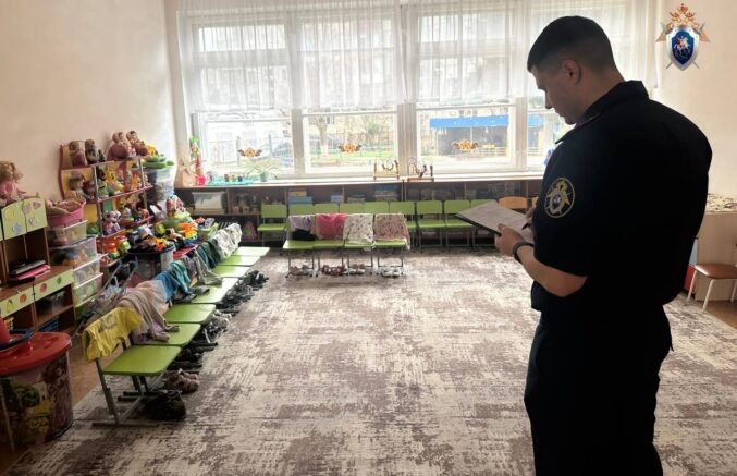    Следственные действия в детсаду. Фото: t.me/kubansledcom