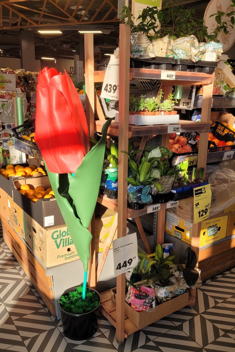 Цветы в супермаркете