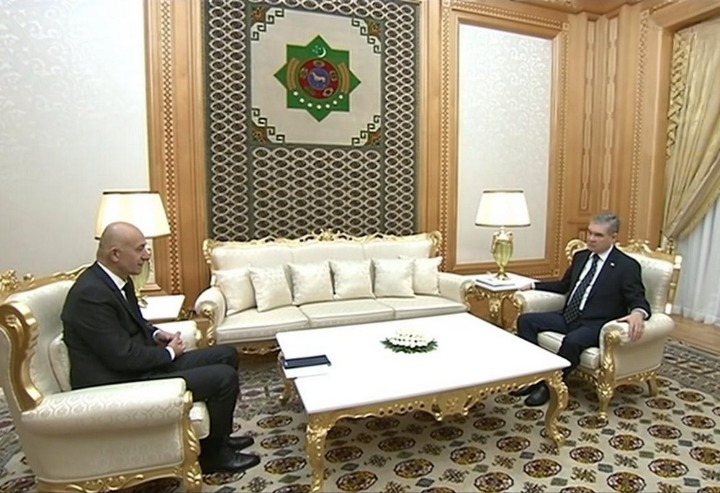 Встреча Гурбангулы Бердымухамедова с Эрманом Ылыджаком, 19 марта, 2025 г., Туркменистан (Фото: Watan habarlary)