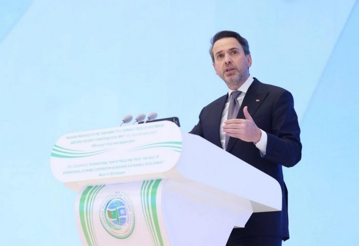 Министр энергетики и природных ресурсов Республики Турция Алпарслан Байрактар, Ашхабад, Туркменистан, 19 марта 2025 года (Фото: TRT Global)