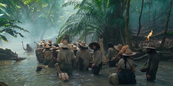 Кадр из фильма. Источник -- Кинопоиск. Идут строить свой счастливый мир.