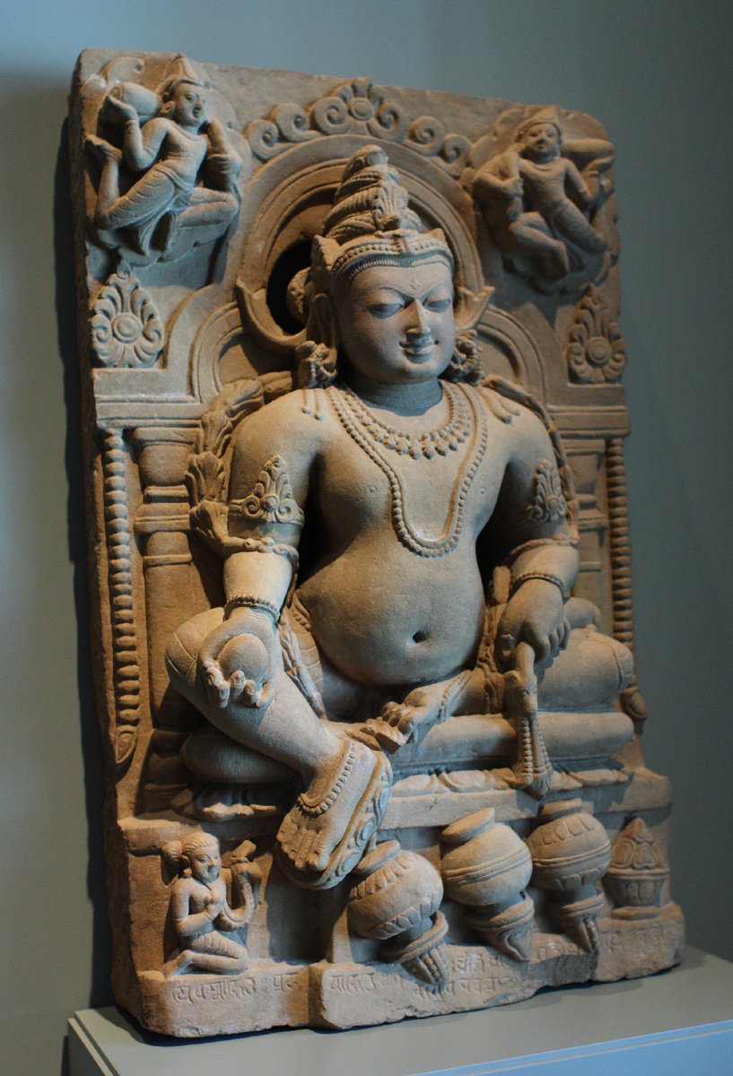 Кубера. Индия, Уттар-Прадеш, Сарнатх, XI-XII вв. Музей азиатского искусства (англ. Asian Art Museum), Сан-Франциско. Источник: https://en.wikipedia.org/wiki/Kubera#/media/File:Jambhala.jpg