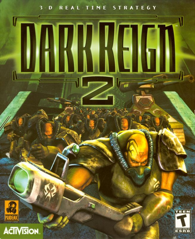 Обложка компьютерной игры Dark Reign 2, официальная, зарубежная версия