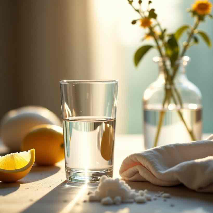 Очищайте изделия из стекла и хрусталя солью