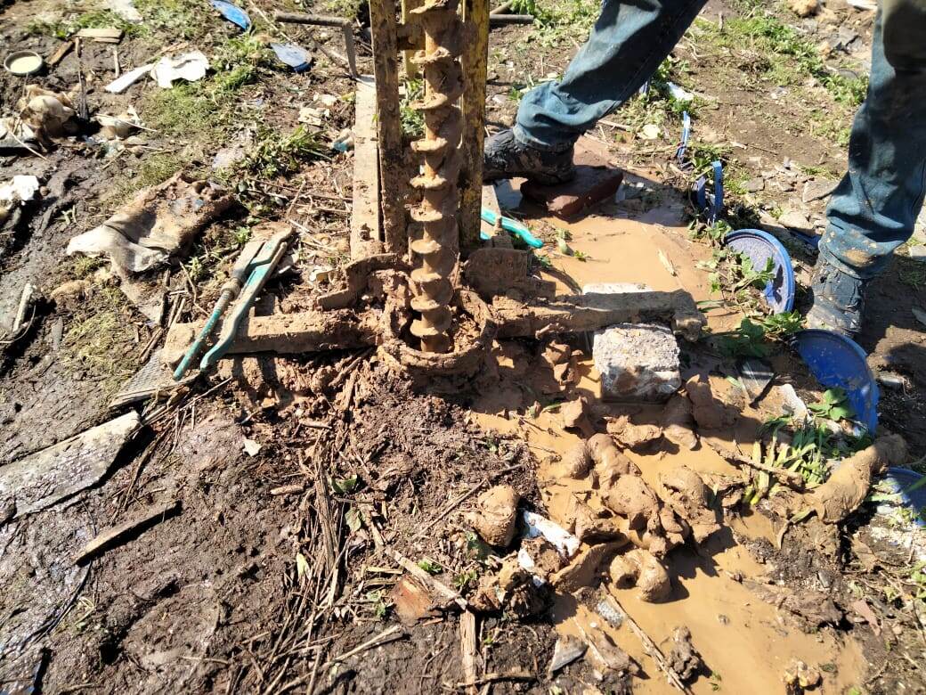 Процесс бурения скважин