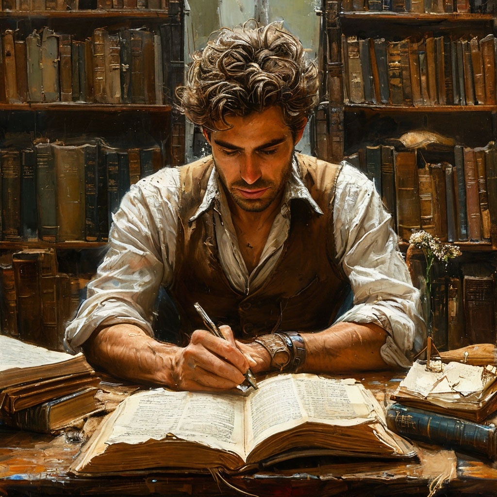 Пишет книгу