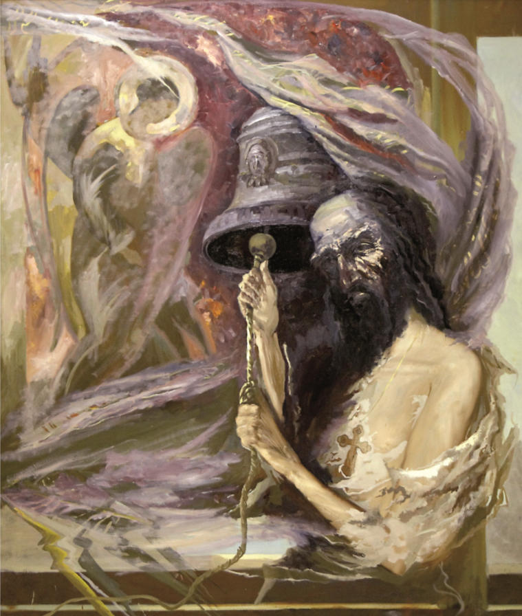 Звонарь. 1988 г. Холст, масло.