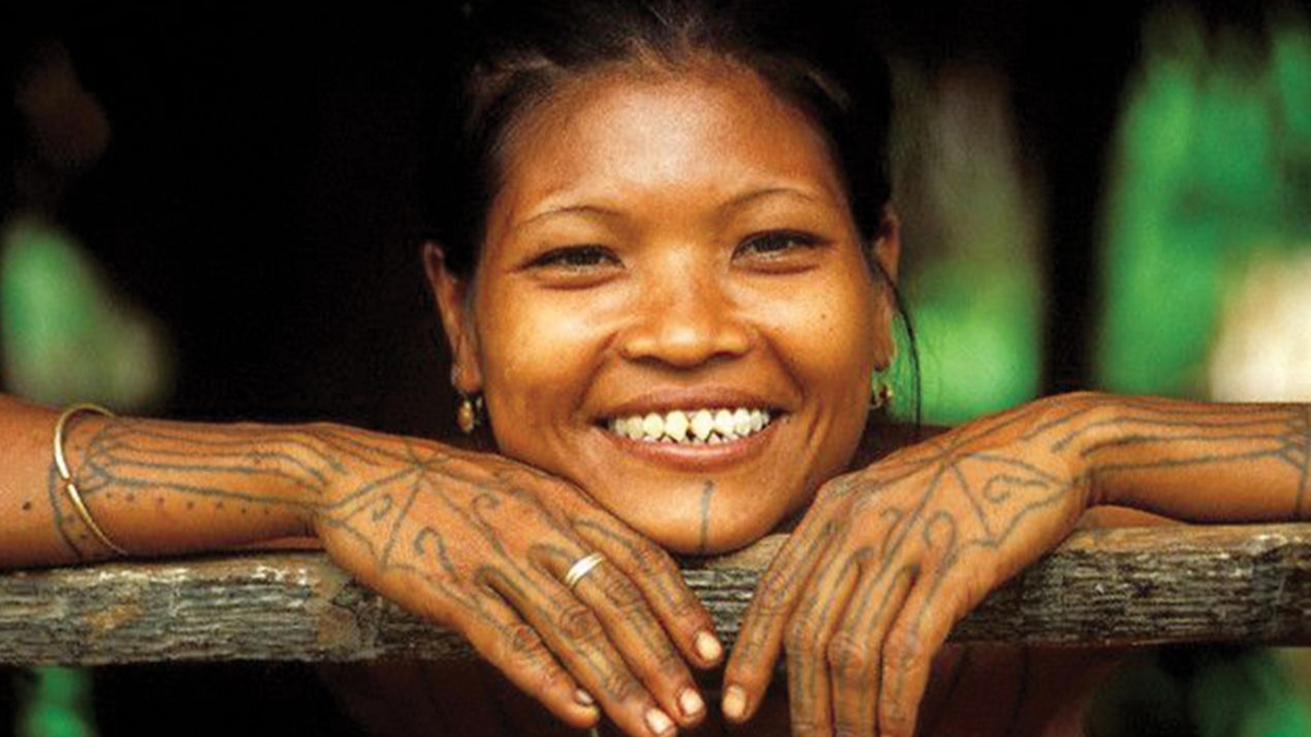 Представительница народа Ментавай