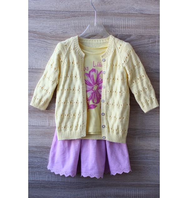 Детский жакетик из хлопка Elastico от Lana Grossa, 2016 год, 2 фото. 