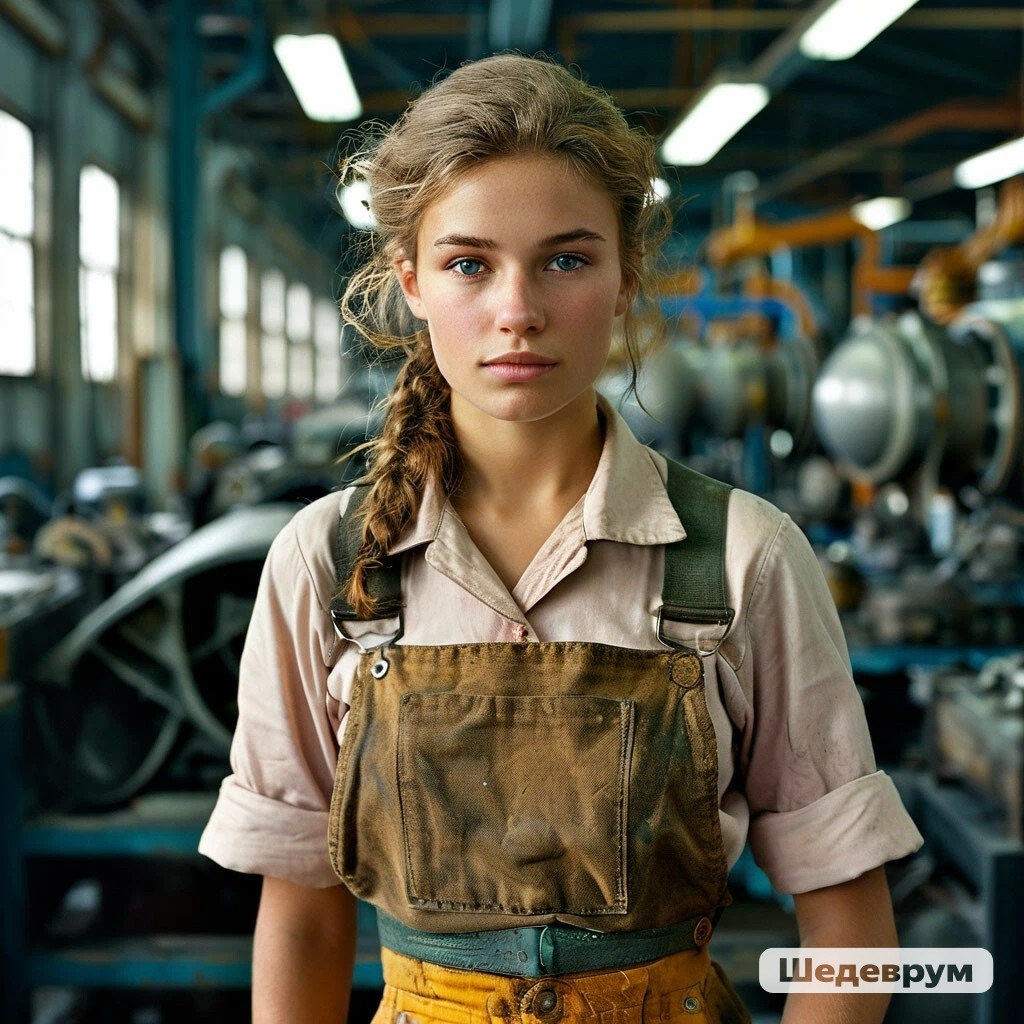 Так ИИ видит работницу из 50-х