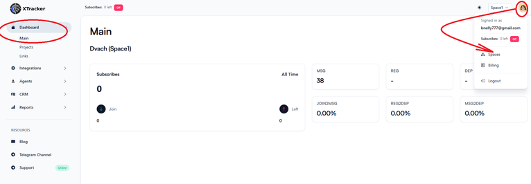 Где управлять спейсами.