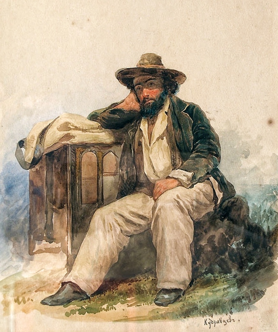 М. А. Кудрявцев. "Портрет А. А. Писемского".  