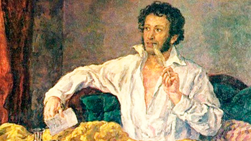 Александр Пушкин в селе Михайловское