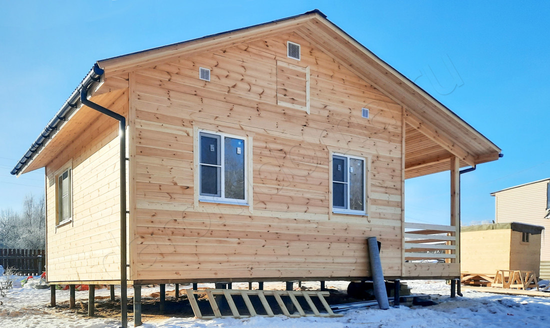 Каркасный дом в деревне Мухино