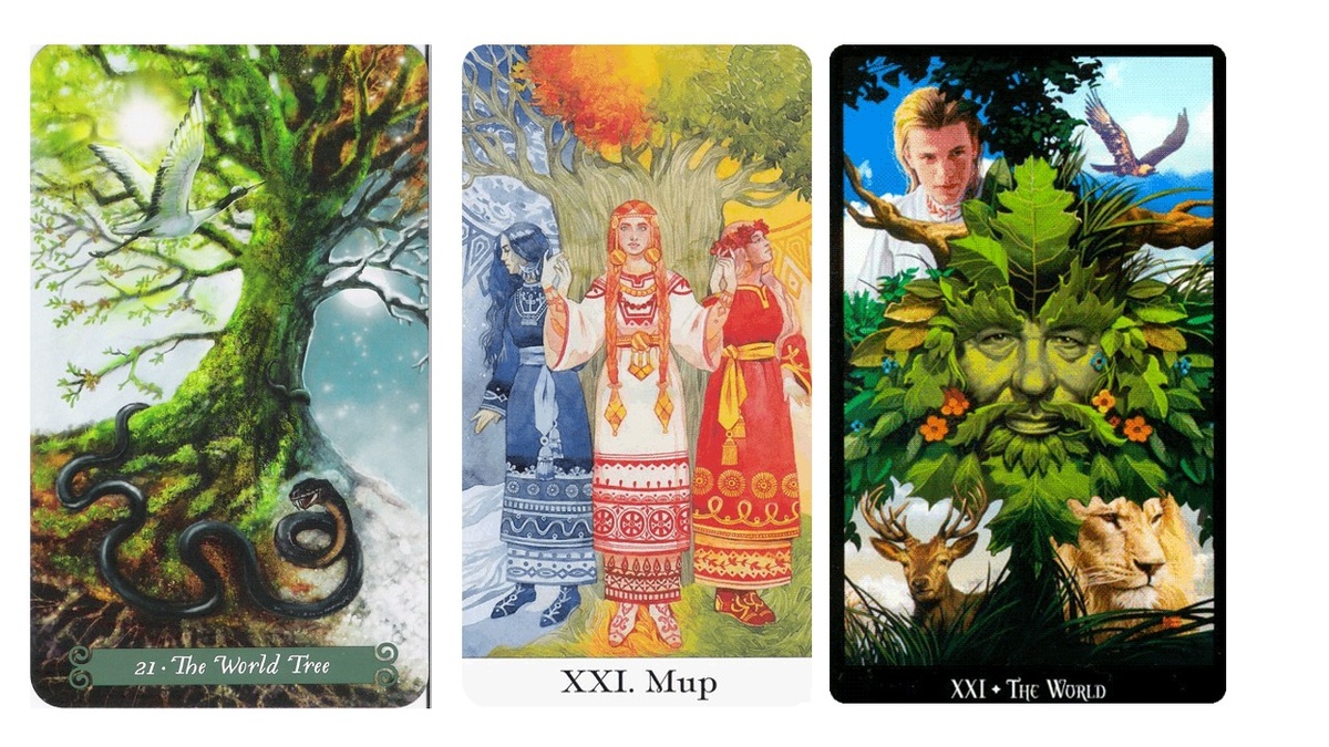 Аркан Мир в разных колодах