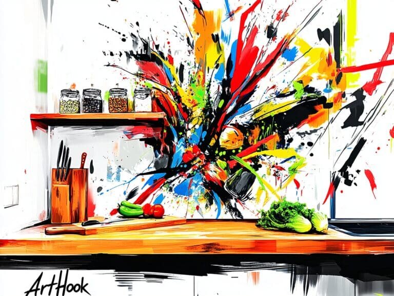    Уникальный кухонный фартук с художественной росписью: создайте шедевр, который вдохновит на кулинарные подвиги Art-Hook.Ru