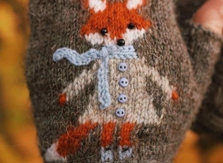 Вязание: изображение лисицы, подборка, схемы.