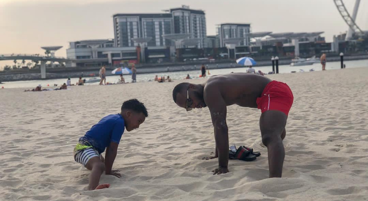     Леон Эдвардс с сыном