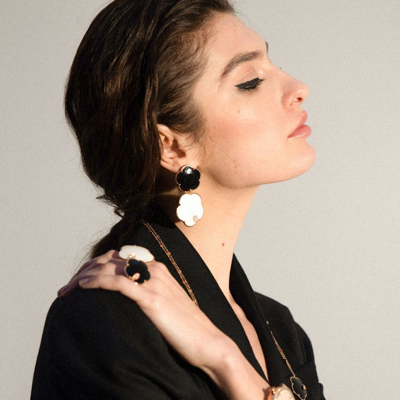 Украшения Pasquale Bruni Ton Joli из розового золота с ониксом и агатом