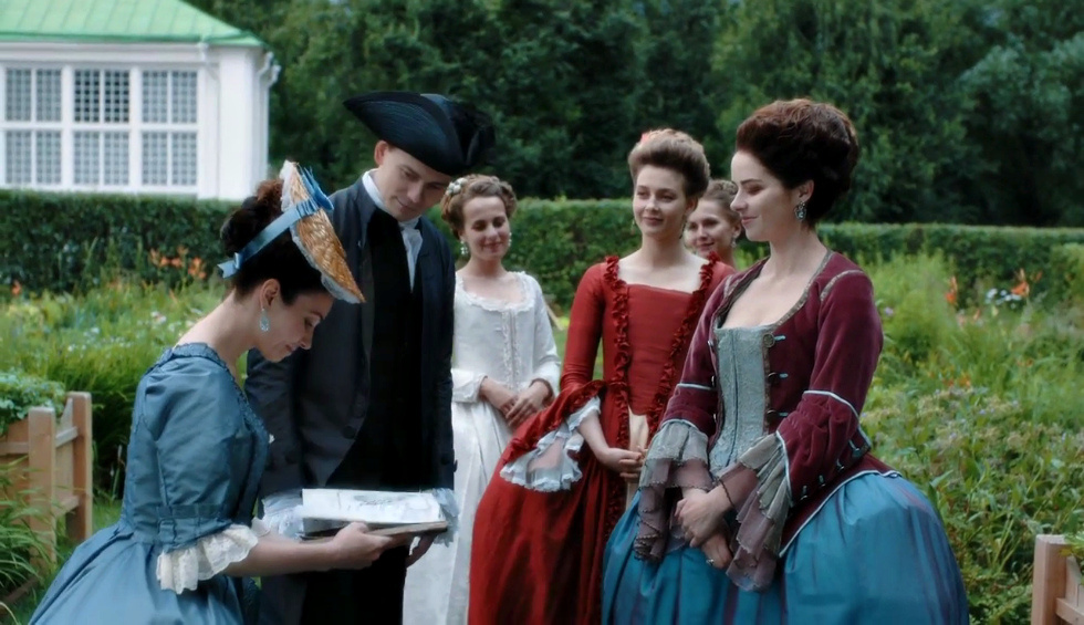 кадр из т/с "Екатерина. Взлет"2016год