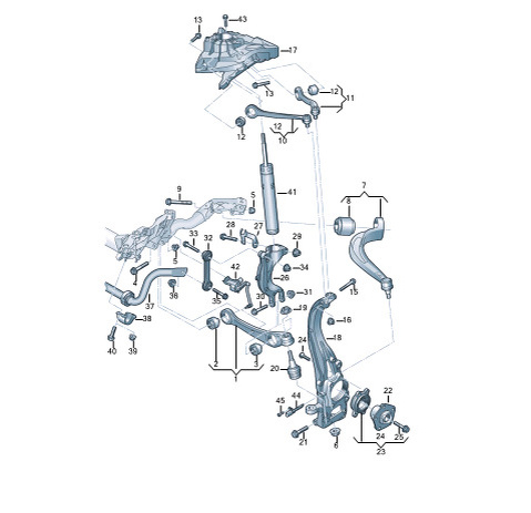 Решения проблемы:

Первый вариан:
4M0407183B (2шт) Гидроопора
N10817601 (2шт) Болт (можно старый) — но я менял.
4M0407515A (4шт) Сайлент-блок
Нужна будет пере прессовать сайленты и гидроопоры, сделать сход-развал.

Второй вариант:
Более дорогой, но получаем новые рычаги с заводской опрессовкой 4-х сайлент-блоков пере прессовать нужно будет только гидроопоры и сделать сход-развал.
4M0407183B (2шт) Гидроопора
N10817601 (2шт) Болт
4M0407505B (1шт) Рычаг
4M0407506B (1ШТ) Рычаг
4M0407509B (1ШТ) Рычаг
4M0407510B (1ШТ) Рычаг

В любом случае проблему решил. Треска нет.

P.S. Если кому нужен будет комплект 4M0407515A Сайлент-блоков — 4шт — на складе в сервисе есть один комлект в нал. 2400 рублей за 4шт.