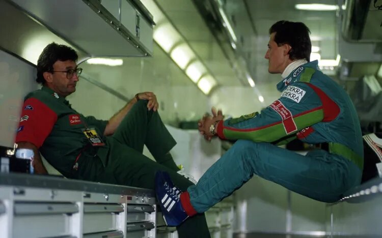    Эдди Джордан и Михаэль Шумахер / Источник фото: Getty Images