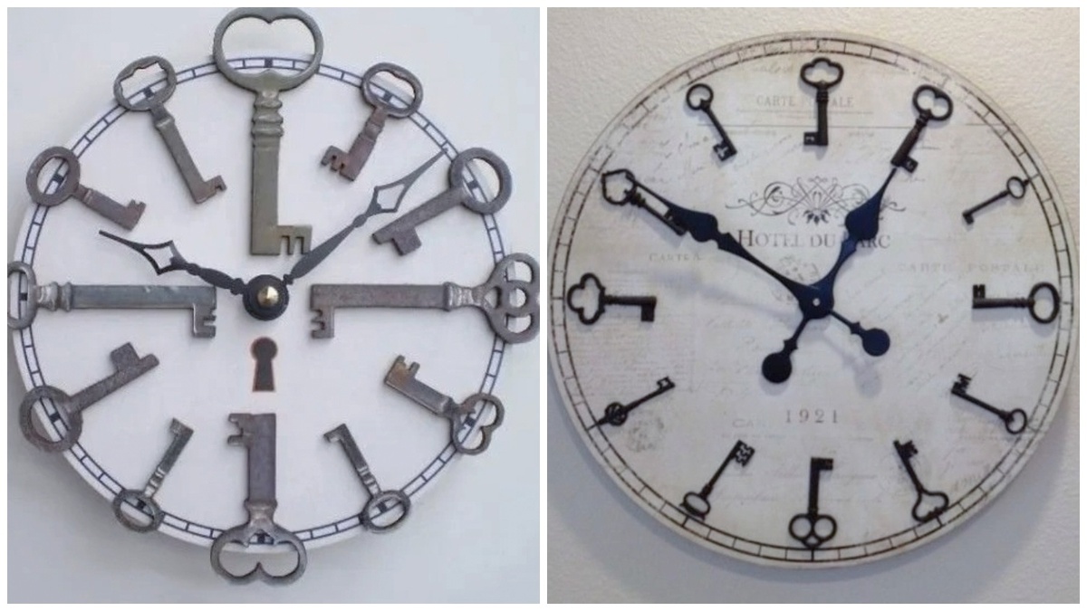 часики из старых ключей