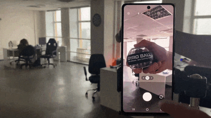 Процесс распознавания текста.