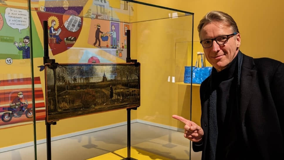 Бесценное полотно ван Гога «Сад священника в Нюэнене весной» Артуру Бранду принесли в сумке из IKEA.📷Фото: @brand_arthur