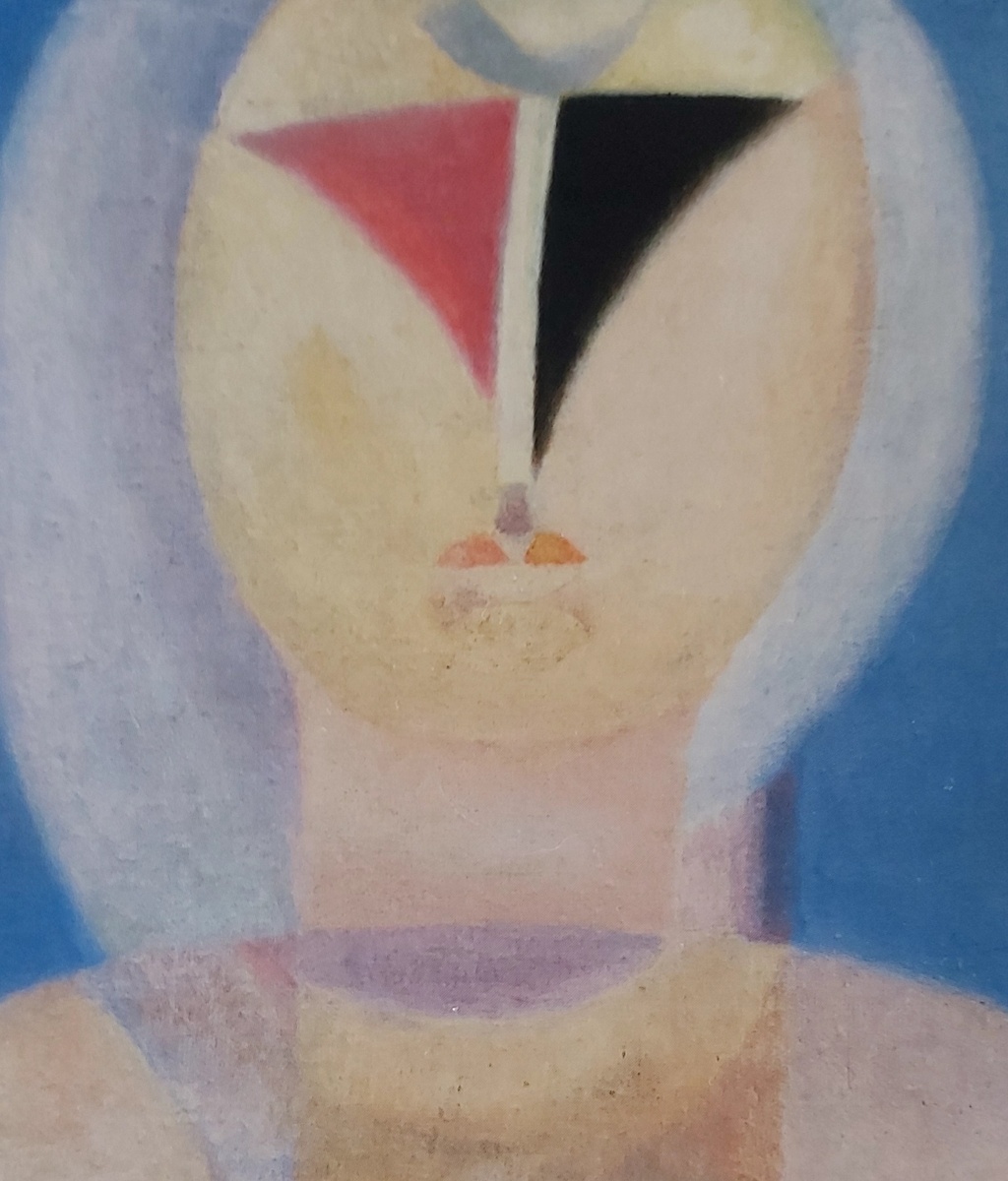 Вот тут как раз голова разделилась на баттл. Автор картины В. Стерлигов "Голова" 1962 год, холст, масло, ГМИ Спб.