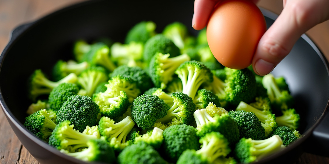 Омлет с брокколи и сыром, который полюбила вся семья