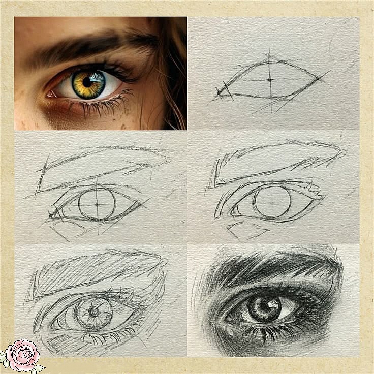 рисуем глаз человека