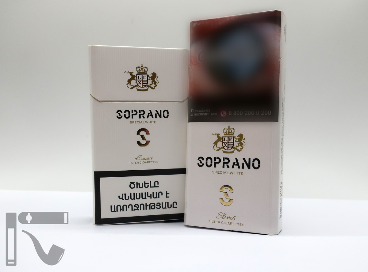 Сигареты Soprano Special White. Фото: © канал "Уголок Курильщика"