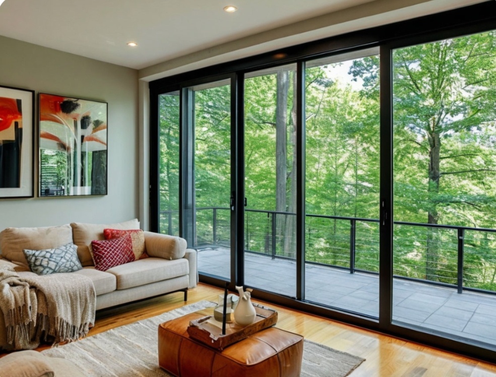 Установка раздвижные дверей 