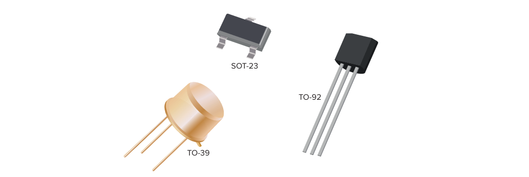 Рисунок 5-15. Примеры корпусов для транзисторов.