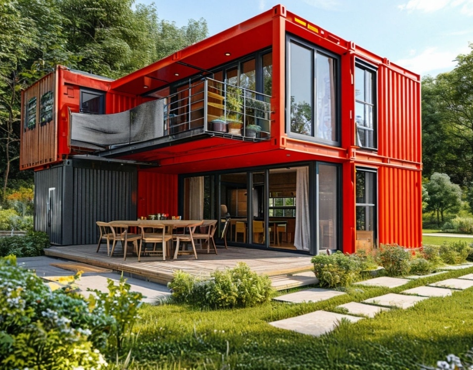 Стильный дом из контейнера 