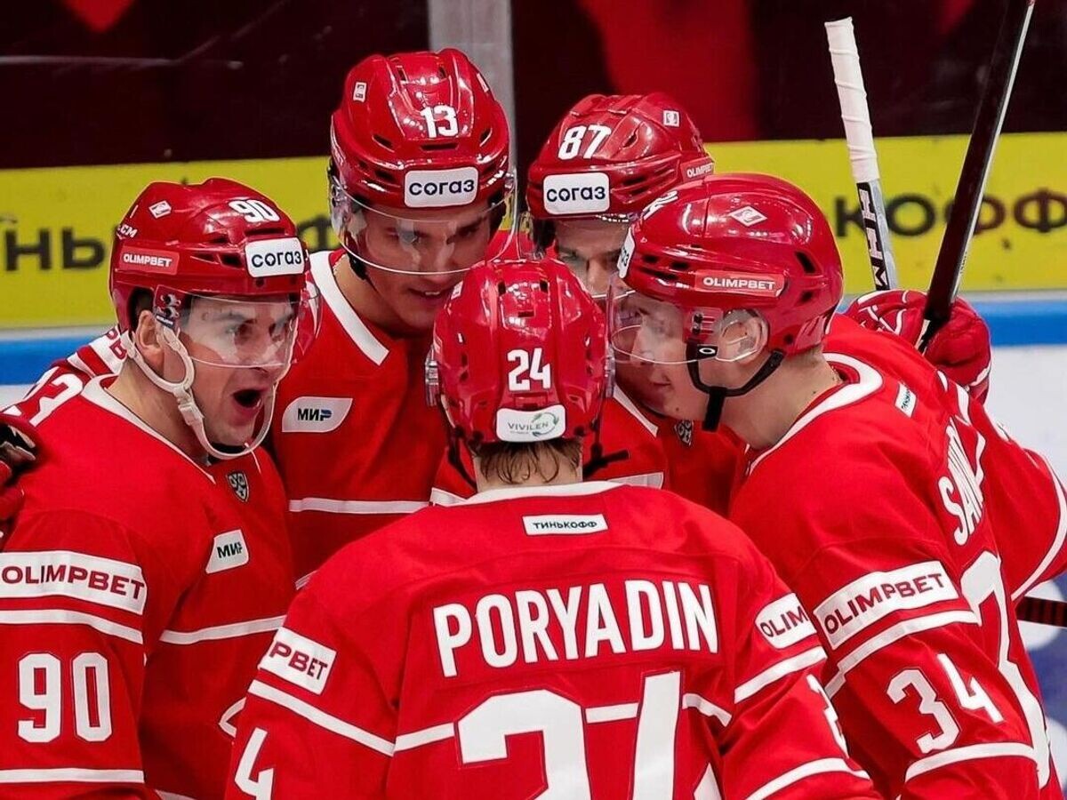    Хоккеисты "Спартака"© Соцсети клуба