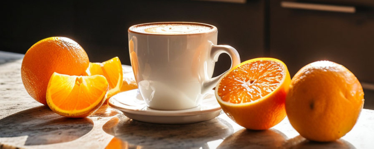 Кофе и апельсин - совершенный дуэт для весенного пробуждения!