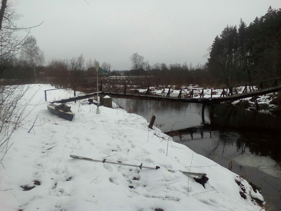 река Улейма зимой