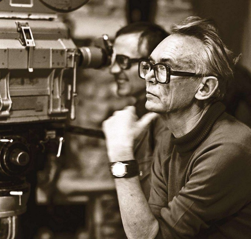 Леонид Гайдай (1923 - 1993 гг) на съемочной площадке