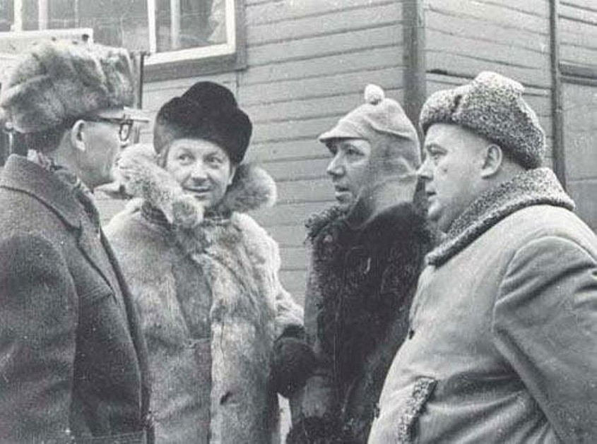 На съемках фильма "Операция Ы и другие приключения Шурика"