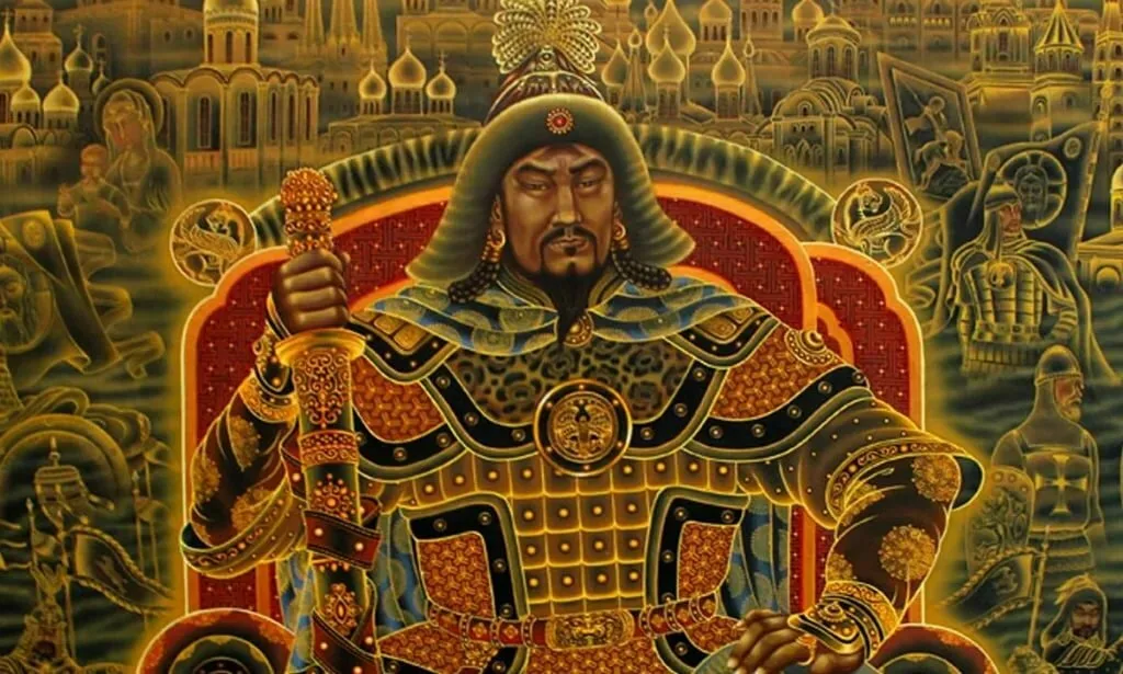 Фото 1. Хан Батый (внук Чингисхана). Фото 2.  Александр Невский