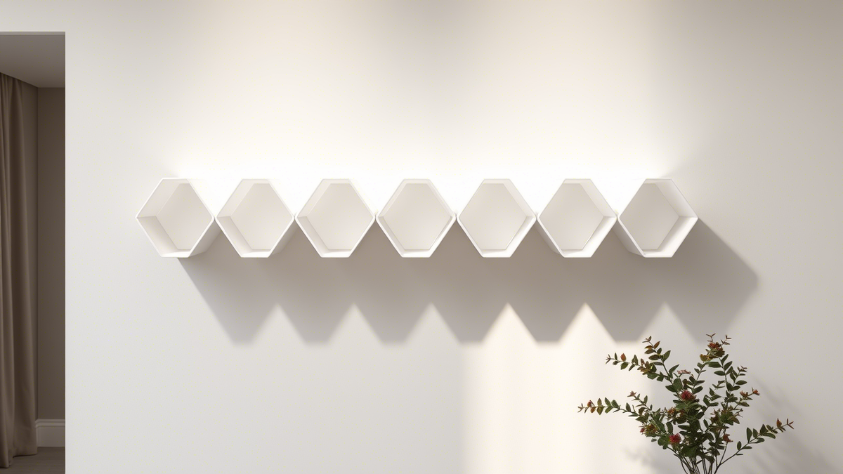 Полка-«гармошка» из белого PLA-пластика. Растягивается от 30 см до 2 метров. Дизайн — 1 час, печать — 6 часов. Кошелек не пострадал.