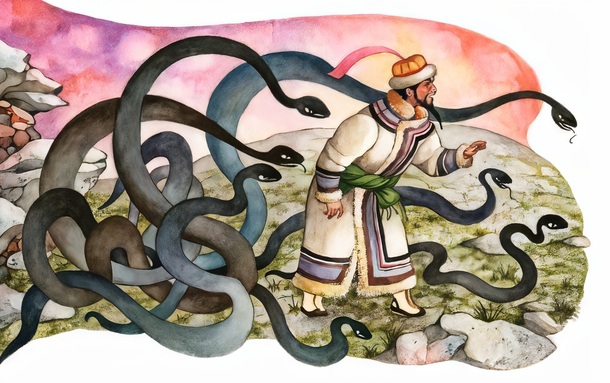 Использованы иллюстрации Ионайтиса О. к книге алтайских народных сказок "Рыжий пес": https://www.litres.ru/book/raznoe/ryzhiy-pes-altayskie-narodnye-skazki-24003408/