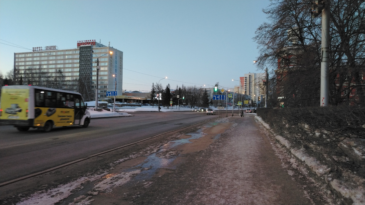 Широкие тротуары