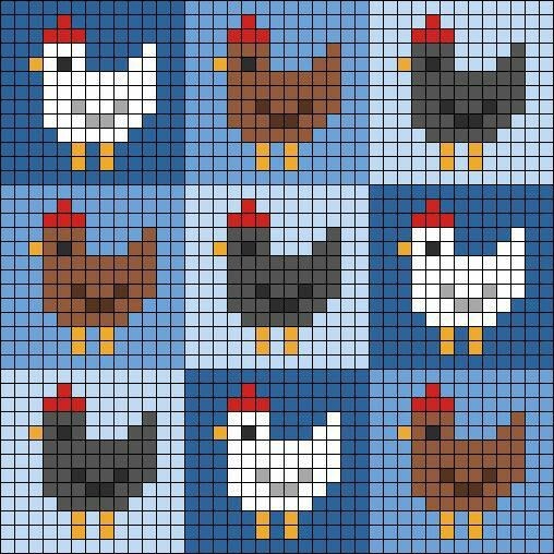 Курочки и цыплятки